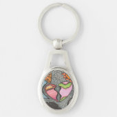 Manieren van het hart sleutelhanger (Voorkant)