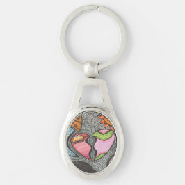 Manieren van het hart sleutelhanger