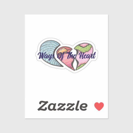 Manieren van het hart sticker (Vel)