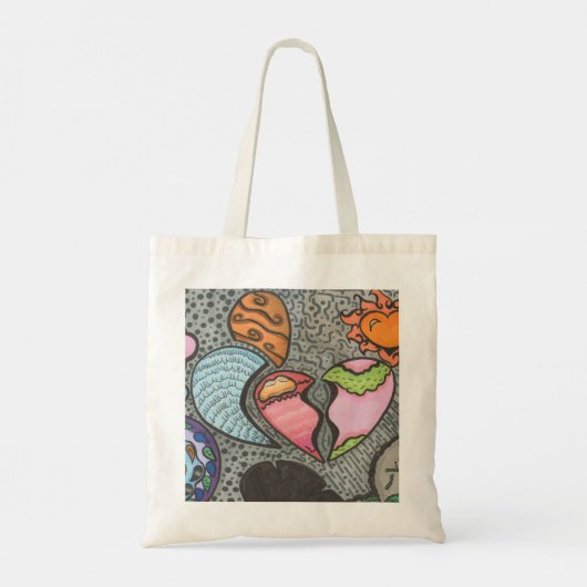 Manieren van het hart tote bag (Achterkant)