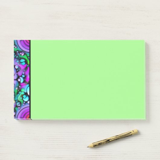 Manieren van Leven - Neurografisch Kunstpatroon 2 Post-it® Notes (Op bureau)