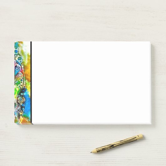 Manieren van Leven - Neurografische Kunst 7 Post-it® Notes (Op bureau)