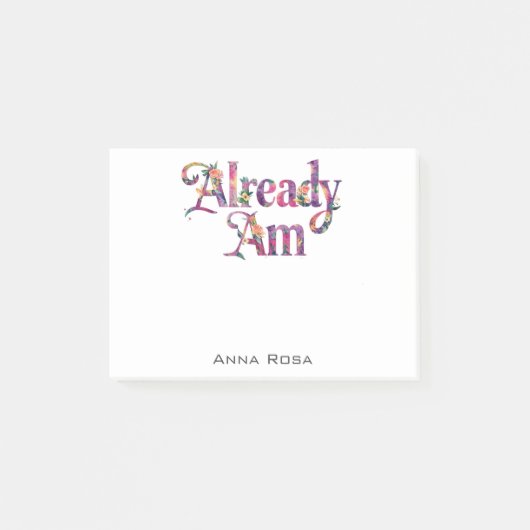 *~* Manifest AP85 Bloemen Dankbaarheid 6 AL AM Post-it® Notes (Voorkant)