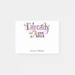 *~* Manifest AP85 Bloemen Dankbaarheid AL AM 9 Post-it® Notes