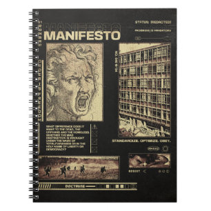 Manifest - Brutalistisch ontwerp Notitieboek