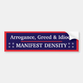 Manifest Density Bumper Sticker (Voorkant)
