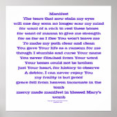 Manifest (gebed) poster (Voorkant)