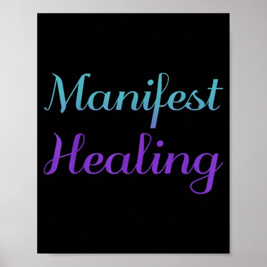 Manifest Healing Zelfmoordpreventie Ontwerp Poster (Voorkant)