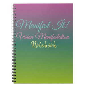 Manifest het! Vision Board Spiral Photo Notebook Notitieboek