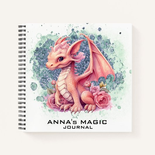 *~* Manifest Law Attractie Schattigee Baby Dragon Notitieboek (Voorkant)