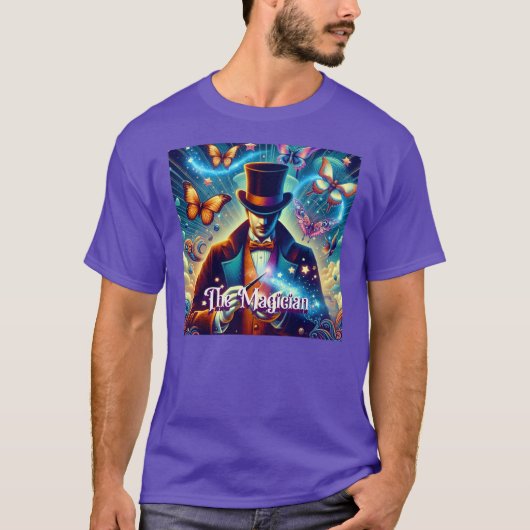 "Manifest Like The Magician" Unisex Mystic T-shirt (Voorkant)