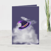 Manifest Magic Witch Hat Folded Halloween Card Kaart (Voorkant)