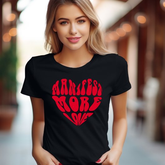 Manifest Meer Liefde Quote Tri-Blend Shirt