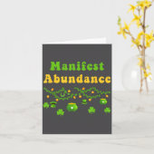 Manifest Overvloed St. Patrick's Dag Ierse Shamroc Kaart (Gele Bloem)