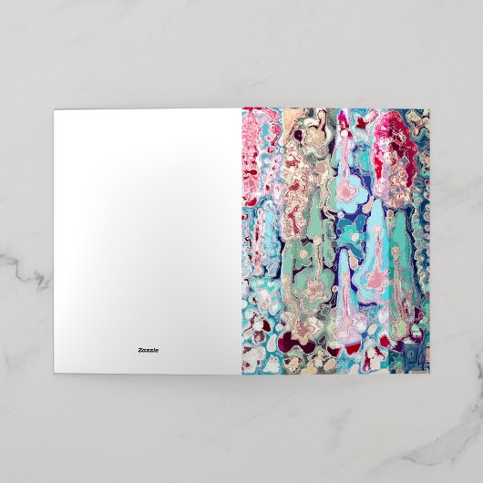 MANIFEST UW LIEFDE & VRIENDELIJKHEID WHIT EEN UITN FOLIE WENSKAART (Buiten Laag)