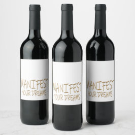 Manifest  wijn etiket