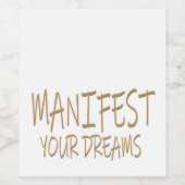 Manifest  wijn etiket (Enkel label)