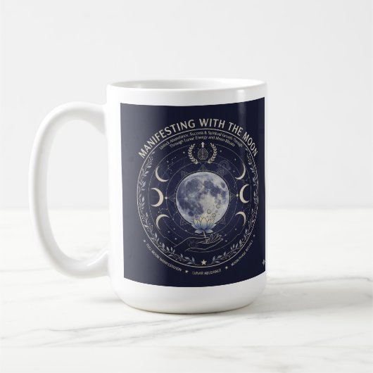 Manifest With Moon Abundance Success Rituals Mug Koffiemok (Links)