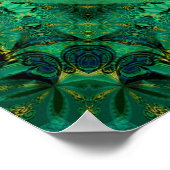 Manifest Your Magic Golden Pentacle Nature Green Poster (Hoek)