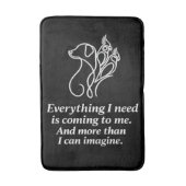 Manifestatie Affirmatie Quote Badmat (Voorkant Verticaal)