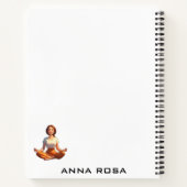 *~* Manifestatie AP85 Manifesterende Yoga Dame Notitieboek (Achterkant)