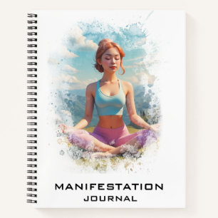 *~* Manifestatie AP85 Manifesterende Yoga Dame Notitieboek