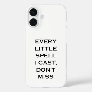 Manifestatie Citaat Typografie Ontwerp iPhone 16 Hoesje