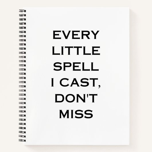 Manifestatie Citaat Typografie Ontwerp Notitieboek (Voorkant)