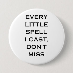 Manifestatie Citaat Typografie Ontwerp Ronde Button 7,6 Cm