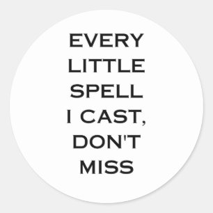 Manifestatie Citaat Typografie Ontwerp Ronde Sticker