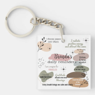 Manifestatie Custom Name Law of Attraction Sleutelhanger
