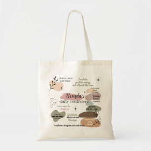 Manifestatie Custom Name Law of Attraction Tote Bag