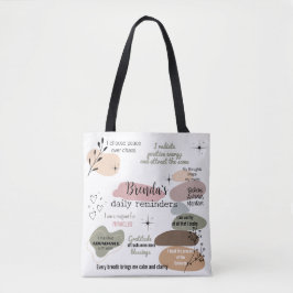 Manifestatie Custom Name Law of Attraction Tote Bag