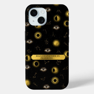 Manifestatie Hemelse Zon & Maan Zodiac Eye iPhone 15 Case