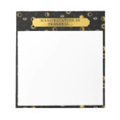 Manifestatie Hemelse Zon & Maan Zodiac Eye Notitieblok (Voorkant)