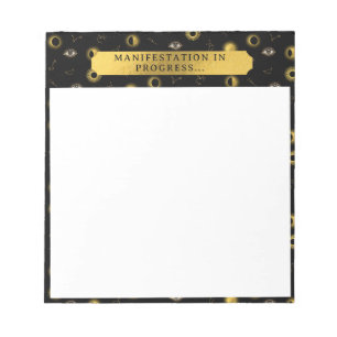 Manifestatie Hemelse Zon & Maan Zodiac Eye Notitieblok