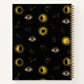 Manifestatie Hemelse Zon & Maan Zodiac Eye Notitieboek (Achterkant)