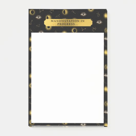 Manifestatie Hemelse Zon & Maan Zodiac Eye Post-it® Notes (Voorkant)