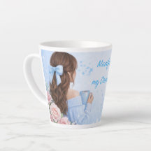 Manifestatie Latte Meisje Mok | Cadeau voor Koffie