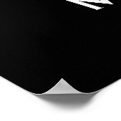Manifestatie Magie Zwarte Citaat, Minimalistisch O Poster (Hoek)