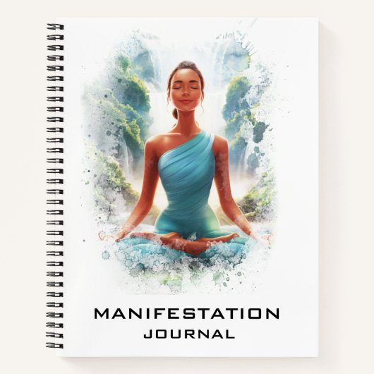 *~* Manifestatie Manifestatie Yoga Vrouw AP85 Notitieboek (Voorkant)