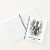 *~* Manifestatie Manifestatie Yoga Vrouw AP85 Notitieboek (Binnen)