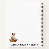 *~* Manifestatie Manifestatie Yoga Vrouw AP85 Notitieboek (Achterkant)