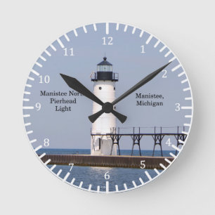 Manifestatie Noord Pierhead Light-klok Ronde Klok