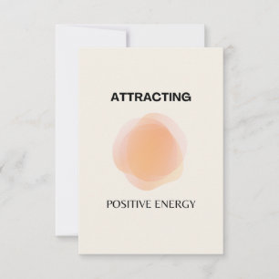 Manifestatie, positieve Spirituele, bevestigende k Bedankkaart