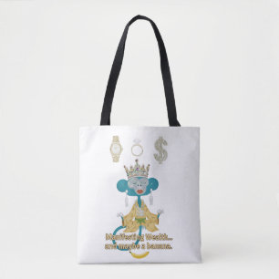 Manifestatie Rijkdom Aap zen kunst Tote Bag