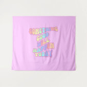 Manifestatie, Roze, Preppy, Goede dingen Wandkleed (Voorkant (horizontaal))