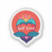 Manifestation and Self Love Aesthetic Vinyl  Sticker (Voorkant)