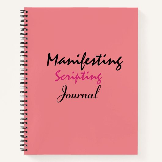 Manifestations Scripting Journal Notitieboek (Voorkant)
