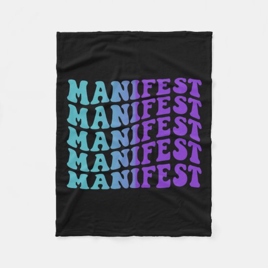Manifeste Preventie Bewustwording Fleece Deken (Voorkant)